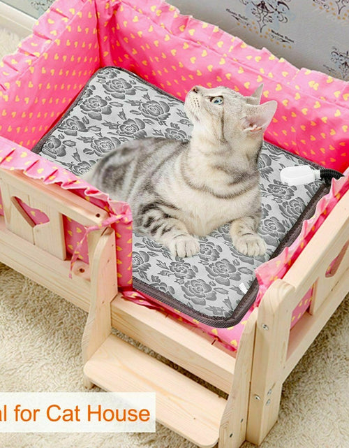 Load image into Gallery viewer, Thermal Heating Waterproof Bed Pad for Pets with Adjustable