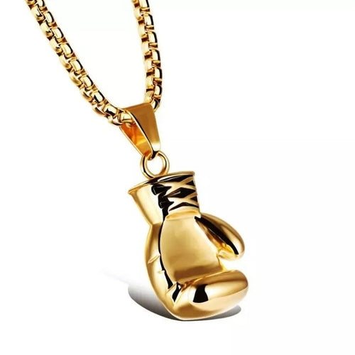 Load image into Gallery viewer, Plated Boxing Glove Pendant Necklace