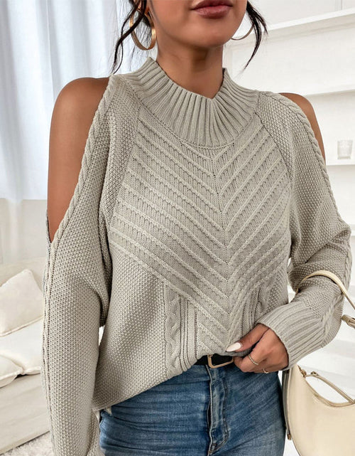 Load image into Gallery viewer, O Neck Twist Sweaters Jumper Tops
