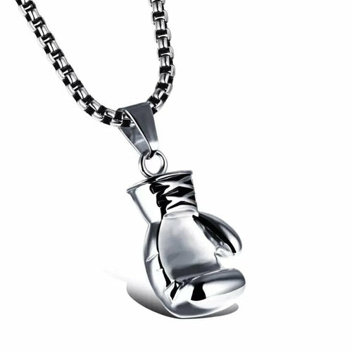 Load image into Gallery viewer, Plated Boxing Glove Pendant Necklace