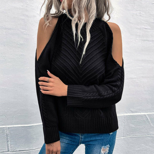 Load image into Gallery viewer, O Neck Twist Sweaters Jumper Tops