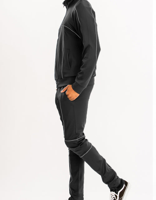 Load image into Gallery viewer, Reflective Piping Detailed Track Suit