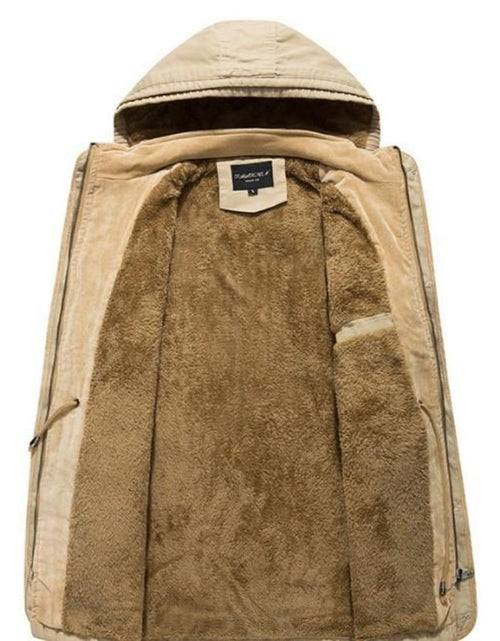 Load image into Gallery viewer, Mens Hooded Military Style Coat