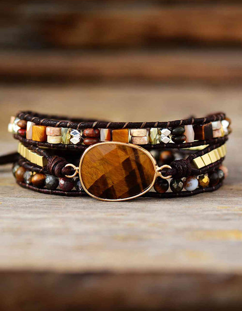 Load image into Gallery viewer, Geometrical Shape Triple-Layer Bracelet