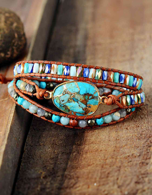 Load image into Gallery viewer, Triple-Layer Natural Stone Bracelet