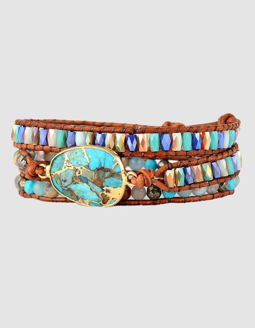 Load image into Gallery viewer, Triple-Layer Natural Stone Bracelet