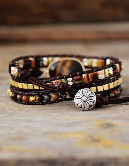 Load image into Gallery viewer, Geometrical Shape Triple-Layer Bracelet