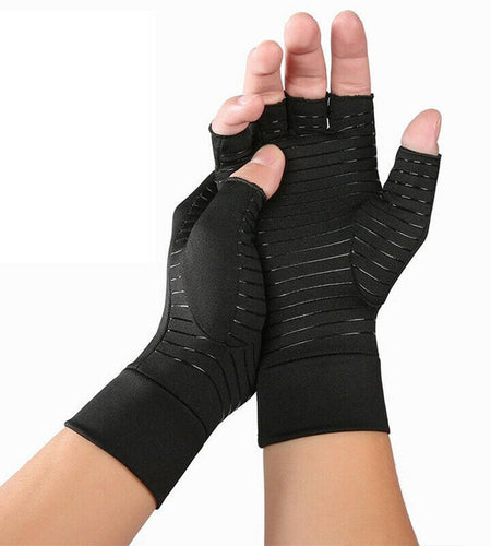 Compression Arthritis Glove Unisex Joint Pain Relief Half Finger Brace
