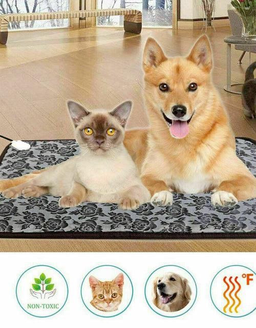 Load image into Gallery viewer, Thermal Heating Waterproof Bed Pad for Pets with Adjustable
