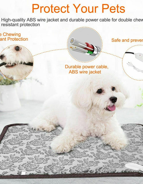 Load image into Gallery viewer, Thermal Heating Waterproof Bed Pad for Pets with Adjustable
