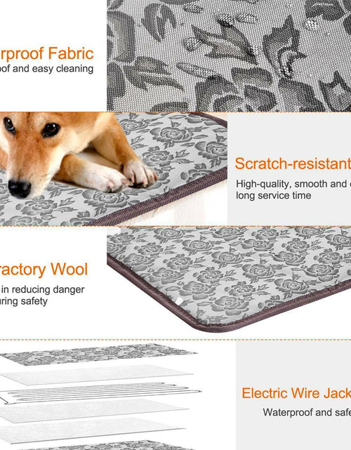 Load image into Gallery viewer, Thermal Heating Waterproof Bed Pad for Pets with Adjustable
