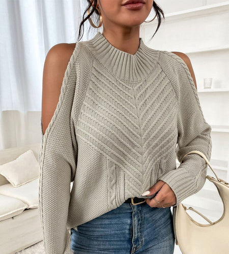 O Neck Twist Sweaters Jumper Tops