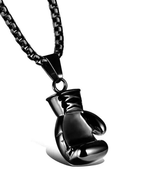 Load image into Gallery viewer, Plated Boxing Glove Pendant Necklace
