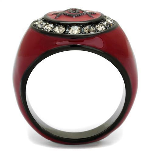 Load image into Gallery viewer, Men Stainless Steel Synthetic Crystal Rings TK2638
