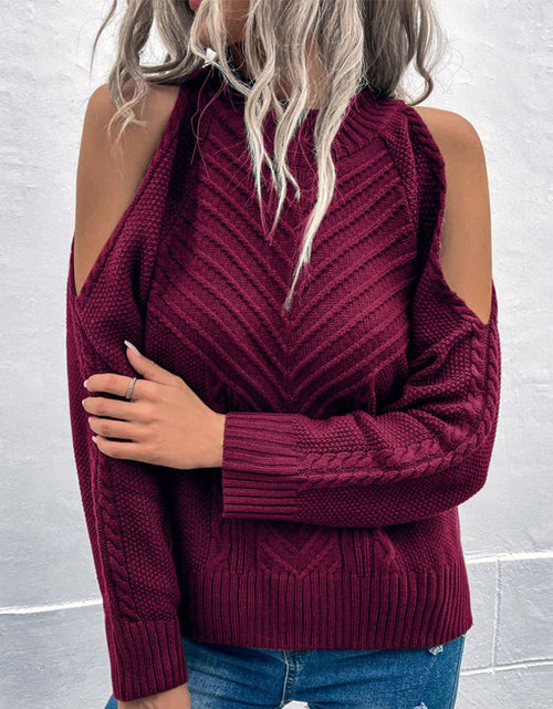 Load image into Gallery viewer, O Neck Twist Sweaters Jumper Tops
