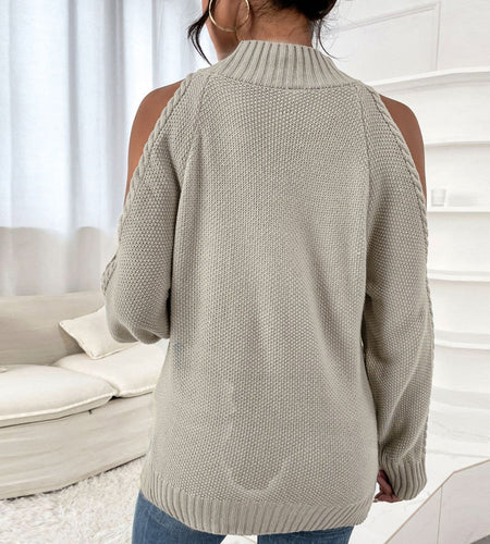 O Neck Twist Sweaters Jumper Tops