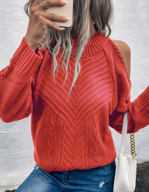 Load image into Gallery viewer, O Neck Twist Sweaters Jumper Tops
