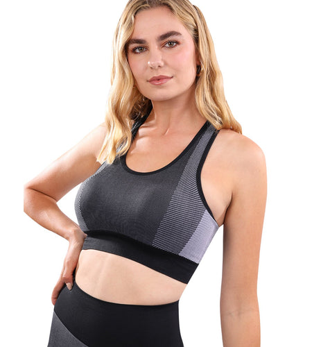 Arleta Seamless Sports Bra - Black