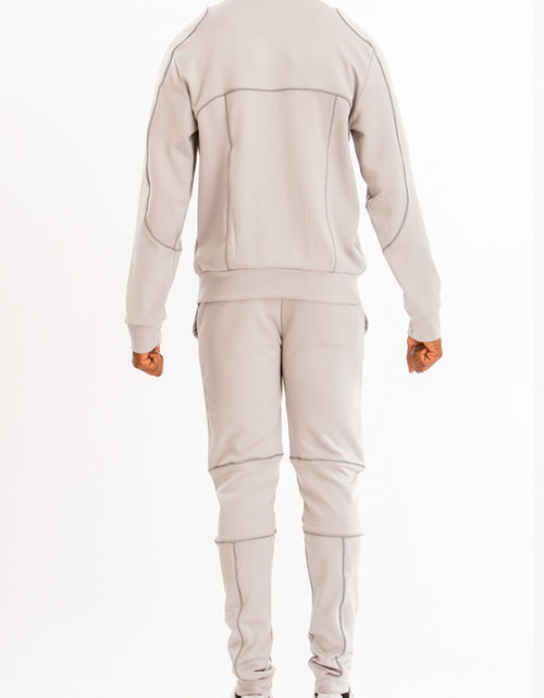 Load image into Gallery viewer, Reflective Piping Detailed Track Suit
