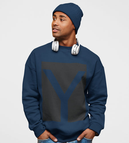 Mens Y Logo Crewneck Sweatshirt