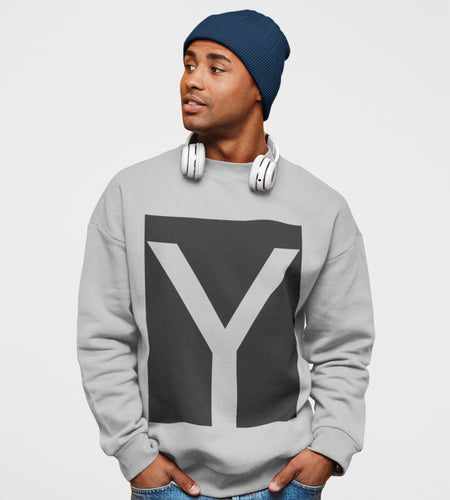 Mens Y Logo Crewneck Sweatshirt