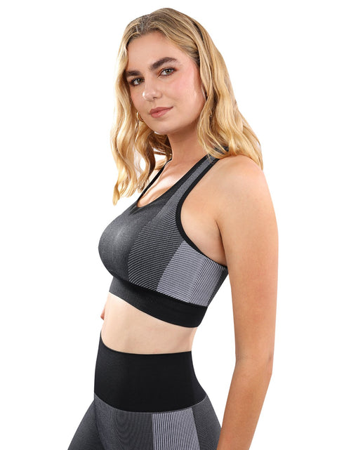 Load image into Gallery viewer, Arleta Seamless Sports Bra - Black
