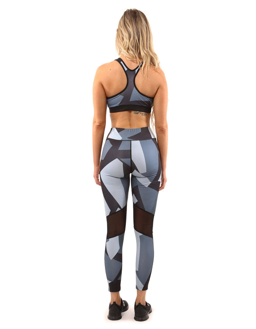 Load image into Gallery viewer, Bondi Set - Leggings &amp; Sports Bra - Black/Grey
