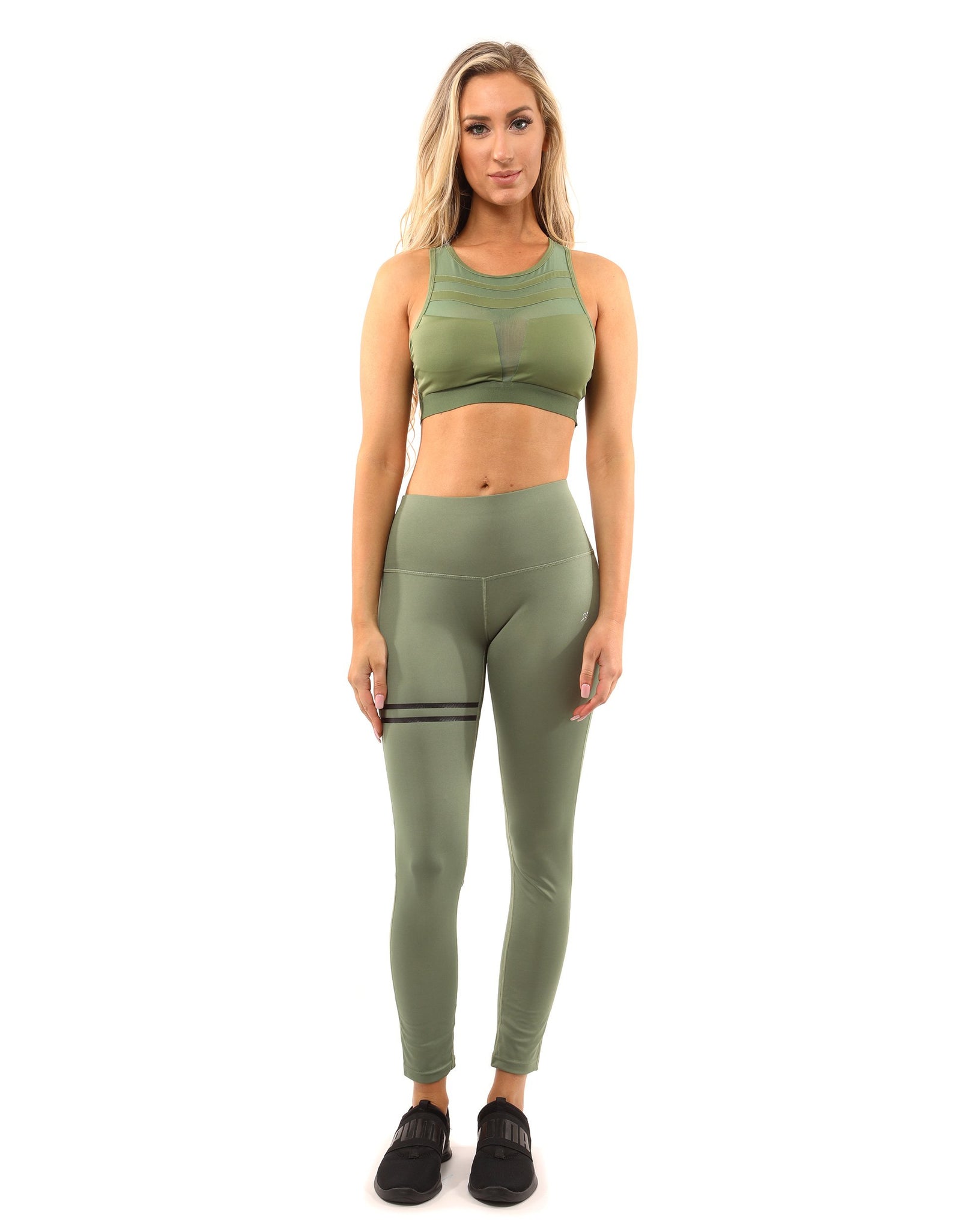 Huntington Sports Bra - Olive Green