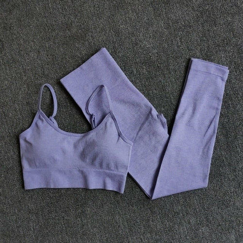 Yoga Set Workout Seamless Women's Sportswear Gym Clothing Sports Suits