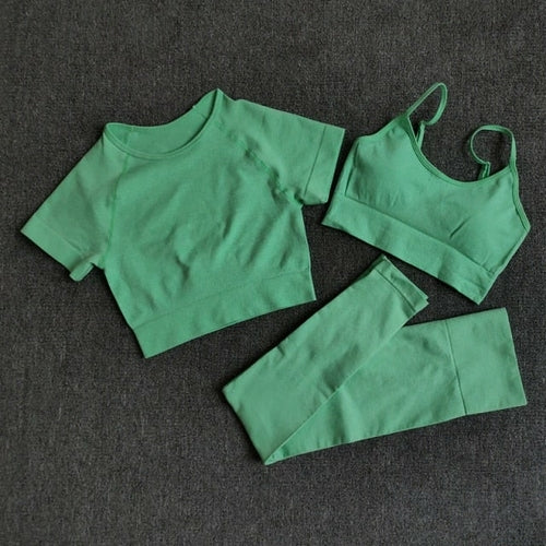 Yoga Set Workout Seamless Women's Sportswear Gym Clothing Sports Suits