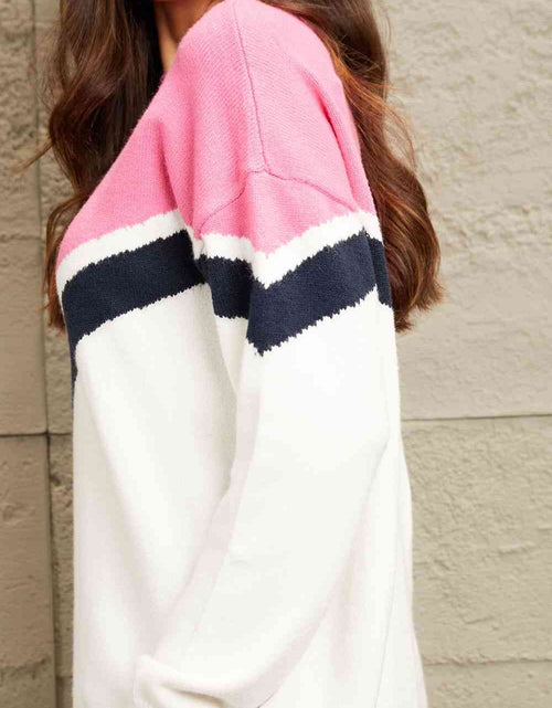 Load image into Gallery viewer, e.Luna Chevron Pullover Sweater
